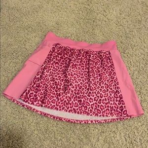 PINK LEOPARD TENNIS/SWIM SKIRT